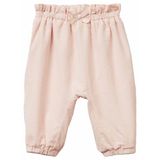 United Colors Of Benetton Bebek Fiyonk Ve Etiket Detaylı Kadife Pantolon,Toz Pembe 1-3 Ay