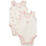 United Colors of Benetton Bebek Mavi Mix Desenli Baskılı Sıfır Kollu Yuvarlak Yaka 2'li Body Seti, 625P3GI70B00Y