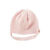 United Colors of Benetton Bebek Toz Pembe 3D Dikişli İpli ve Düğmeli Şapka, Toz Pembe, 9-12 Ay