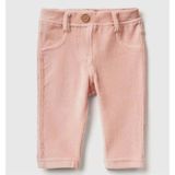 United Colors of Benetton Bebek Toz Pembe Arka Cebi Tavşan İşlemeli Pantolon