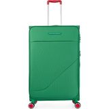 United Colors Of Benetton Benetton Ekstra Hafif Lüx Kumaş 8 Tekerlekli Büyük Boy Valiz - Yeşil