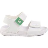 United Colors Of Benetton Beyaz Cırtlı Kız Bebek Sandalet BN-1252 B