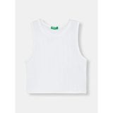 United Colors Of Benetton Beyaz Kız Çocuk T-Shirt 3S2UCH025 - 10 - 11 Yaş