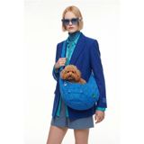United Colors of Benetton BNT-C2501-b Kedi Köpek Taşıma Çantası. Çapraz Askılı Çanta Puantiyeli Mavi Large