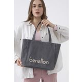 United Colors of Benetton BNT_1163 Gri Kadın Kol Çantası
