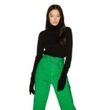 United Colors of Benetton Boğazlı Merino Kazak, XS, 311931002D2348, 100-Siyah, Kadın
