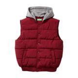 United Colors of Benetton Çocuk Logo Detaylı Nervürlü Çıkarılabilir Kapüşonlu Dolgulu Yelek, 7-8 Yaş, Logo Detaylı Nervürlü Çıkarılabilir Kapüşonlu Dolgulu Yelek, Bordo, Erkek