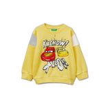 United Colors of Benetton Çocuklar ve gençler Maglia G/C M/L 3j70g10lw kapüşonlu kazak, sarı, 1 yaş