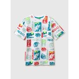 United Colors Of Benetton Çok Renkli Erkek Çocuk Baskılı T-Shirt 34UTC10TL