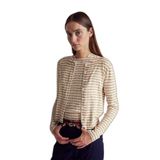 United Colors of Benetton Desenli Hırka, l, 125A12F3D5028, Krem, Kadın