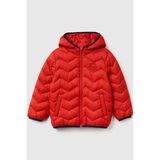 United Colors Of Benetton Erkek Bebek Mevsimlik Mont Kırmızı 2TWDGN02V-25K Düz Yaka Özellikli - 5 - 6 Yaş