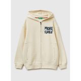 United Colors of Benetton Erkek Çocuk Baskılı Sweatshirt, 11-12 Yaş, 5003359949, Krem, erkek-çocuk