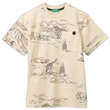 United Colors of Benetton Erkek Çocuk Gömlek 34UTC10TL, Kum 73L, 120