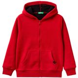 United Colors of Benetton Erkek Çocuk Kırmızı Etiket Detaylı Sweatshirt