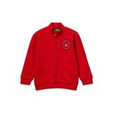 United Colors of Benetton Erkek Çocuk Logo Detaylı Önü Fermuarlı Ribana Detaylı Sweatshirt, 18-24 Ay, 225A3J70G503X, Kırmızı, erkek-çocuk