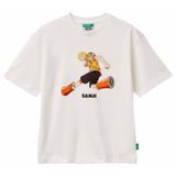 United Colors of Benetton Erkek Çocuk Tişört 3MI5C10S9, Beyaz, 130