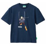United Colors of Benetton Erkek Çocuk Tişört 3MI5C10S9, Mavi, 130
