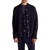 United Colors of Benetton Erkek Hırka M/L 18ayu5019 Örgü Ceket, Mavi, M