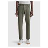 United Colors of Benetton Erkek Soluk Yeşil%100 Pamuk Beli Logo Etiketli 5 Cepli Straight Fit Pantolon