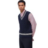 United Colors of Benetton Erkek Yelek Kazak, mavi, L