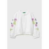 United Colors of Benetton Giacca M/L 32cyg504g örgü ceket, beyaz, 4 yaş