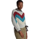 United Colors of Benetton Gri Melanj Kaşmir Karışımlı Desenli Kayık Yaka Stranger Things Kazak, 126P1VUDE10EP
