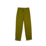 United Colors of Benetton Haki Yeşili Pamuk Karışımlı Önü Dikiş Detaylı Paçası Kıvrık Pantolon, 42, 125A4FRXDF08E, Haki Yeşili, Kadın