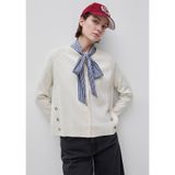 United Colors of Benetton Kadın Maglia Coreana M/L 1j9yd10g0 Hırka Kazak, beyaz, S