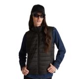 United Colors of Benetton Kadın Siyah Polyester Dolgulu Fermuarlı Slim Fit Pufa Yelek, Siyah, L