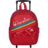 United Colors Of Benetton Kırmızı Çekçekli Kapitone Anaokulu Çantası 70237 31x26x13 cm