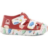 United Colors Of Benetton Kırmızı Cırtlı Kız Bebek Sandalet BN-1409 B