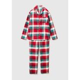 United Colors of Benetton Kırmızı Ekoseli Pamuk Pijama Takımı, M, 625A40EP4P00C, Kırmızı Ekoseli, erkek
