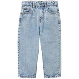 United Colors of Benetton Kız Çocuk Açık Mavi Simli Bel İşlemeli Ayarlanabilir Bel Denim Pantolon, 3-4 Yaş, 225A4R76GE02V, Açık Mavi, Kız çocuk