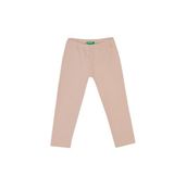 United Colors Of Benetton Kız Çocuk Beli Logo İşlemeli Regular Fit Tayt,Toz Pembe 5-6