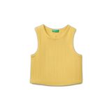 United Colors of Benetton Kız Çocuk Canotta 3s2uch025 Atlet, Yellow, 160