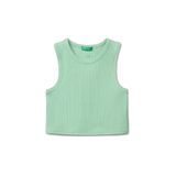 United Colors of Benetton Kız Çocuk Canotta 3s2uch025 Atlet, yeşil, 120