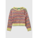 United Colors of Benetton Kız Çocuk Crop Kazak, 8-9 Yaş, 225A118TQ109C, Çok Renkli, Kız Çocuklar