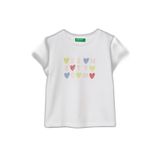 United Colors of Benetton Kız Çocuk Gömlek 3I1XG10LU, Optik Beyaz 101, 2 Yaş