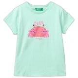United Colors of Benetton Kız Çocuk Gömlek 3I1XG10N5, Su Yeşili 0E6, 2 Yaş
