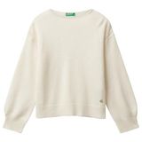 United Colors of Benetton Kız Çocuk Kazak, 11-12 Yaş, 225A126WC108Q, Krem, Kız Çocuklar