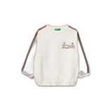 United Colors of Benetton Kız Çocuk Kazak 3F9VG10M2, Krem Rengi, 28DD, 5 Yaş