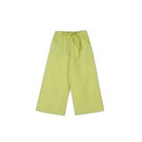 United Colors of Benetton Kız Çocuk Keten Karışımlı Beli Dikişli Kuşaklı Geniş Paça Pantolon, 225P43WBCF01W