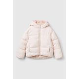 United colors of benetton kız çocuk kürklü mont bnt-g 2letcn04y-24k - Ekru - 11 - 12 Yaş