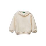 United Colors of Benetton Kız Çocuk Logo Etiketli İşlemeli Yakalı Reglan Kol Ribanalı Şardonlu Sweatshirt, 225A345ZG10LG
