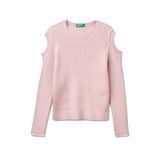United Colors of Benetton Kız Çocuk Maglia G/C M/L 1t30q10a6 Kazak, pinguin gri, 160
