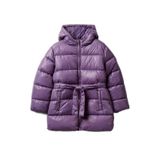 United Colors of Benetton Kız Çocuk Mont, 10-11 Yaş, 225A2NQRCN06O, Mor, Kız Çocuklar
