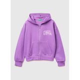 United Colors of Benetton Kız Çocuk Simli Sweatshirt, 6-7 Yaş, 5003359957, Mor, kız-çocuk