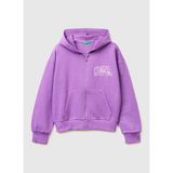 United Colors of Benetton Kız Çocuk Simli Sweatshirt, 7-8 Yaş, 5003359957, Mor, kız-çocuk