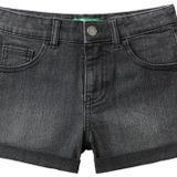 United Colors Of Benetton Kız Çocuk Şort 4XA2C9010 Siyah 7-8 Yaş