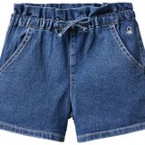 United Colors Of Benetton Kız Çocuk Zürafa Desenli Beli Lastikli Ec0-Recycle Denim Şort 4-5 Yaş, 4-5 Yıl